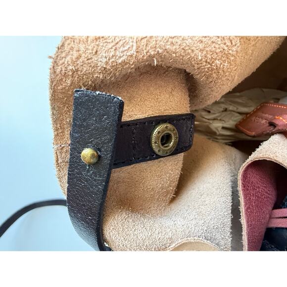 Old Trend Modern Vintage Women's Genuine Leather Dip Dye Tote in Cognac - Picture 6 of 8